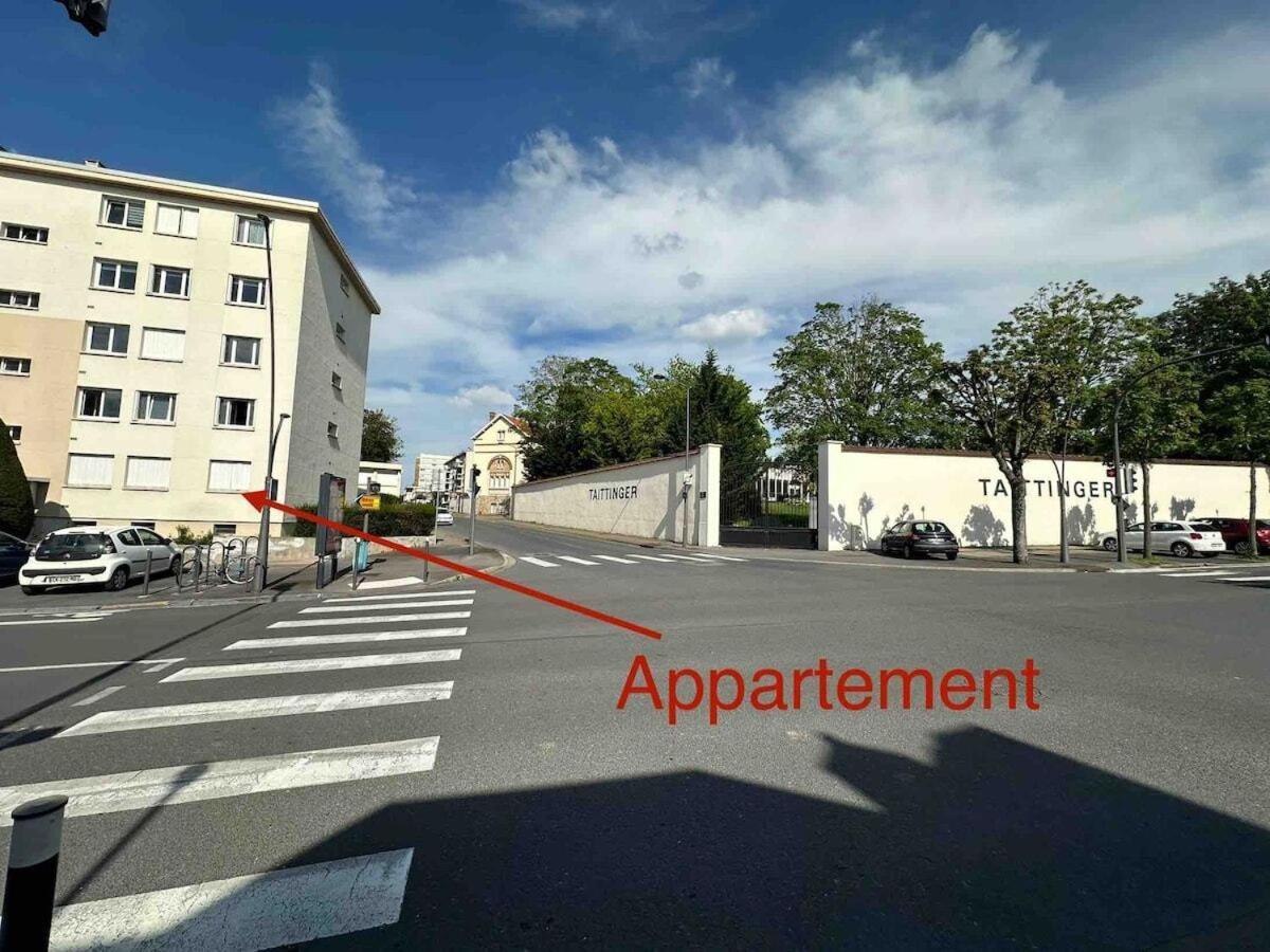 Au Coeur Du Quartier Taittinger Apartment Reims Ngoại thất bức ảnh
